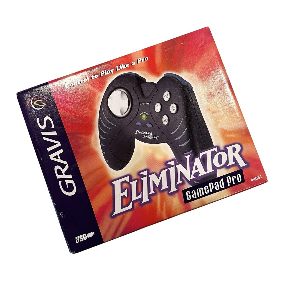 Gravis Eliminator GamePad Pro Plug and Play USB 44031 cLcontroller NEW IN BOX